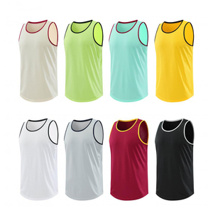 Custom Logo Lightweight 75GSM Breathable Seamless Vest <b>Running</b> Workout Sleeveless Tank Top - Product Image 6