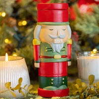 Maßgefertigter Weihnachts-Charm Feiertagsdekoration Handgemachte Keramik-Gel-Sojawachs Umweltfreundliche Indoor-Duftkerze im Gefäß Wassail