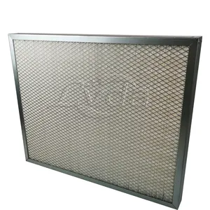 LVDA produsen Filter HEPA rangka Aloi aluminium efisiensi tinggi ukuran 610*100*20mm