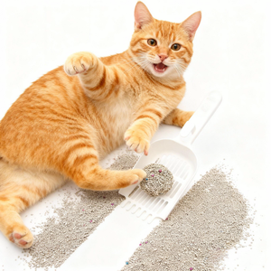 Arena para Gatos DongnaiPETS de 8 kg y 10 L con Aroma a Lavanda, Aglomeración Rápida, Control de Olores, 99% Libre de Polvo - Product Image 1