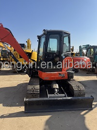 Prix d'usine direct Machine de construction d'excavatrice Kx163-5 Kubota d'occasion Excavatrice rétrocaveuse Kubota 163-5 en vente bon marché - Product Image 2