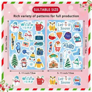 Pegatinas Navideñas Infantiles, Pegatinas Adhesivas de Navidad, Bolsas de Regalo, Cestas Navideñas, Rellenos, Fiestas de Navidad - Product Image 3