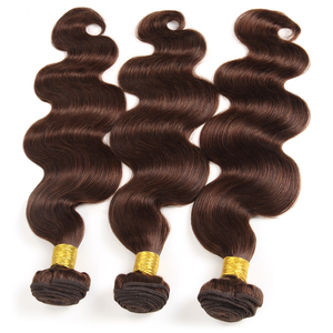 Prezzo all'ingrosso colore marrone <span class=keywords><strong>cioccolato</strong></span> onda dei <span class=keywords><strong>capelli</strong></span> umani 100% <span class=keywords><strong>capelli</strong></span> umani crudi vergini brasiliani - Product Image 2