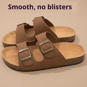 <span class=keywords><strong>Sandalias</strong></span> Casuales Transpirables de Moda, Pantuflas Medias para <span class=keywords><strong>Hombre</strong></span> y Mujer, Zapatos con Suela de Corcho para Exteriores - Product Image 2