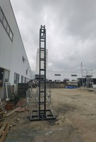 Torre de Sonido de Aluminio de 6m, Fácil de Instalar, para Altavoces Line Array, 5m, para Plataformas de Escenario, Eventos Interiores/Exteriores