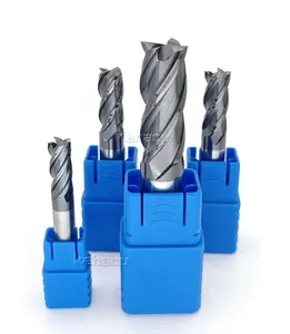 MTSLONG ANCA 45hrc 4 Flute 8mm Carbide Standard Length Engineering Tools for Carbon Cutting Machine OEM Cast Iron High Precision