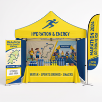 Tente pliante en aluminium imperméable pour publicité extérieure Admax 3x3, chapiteau pour exposition, événement, gazebo, impression personnalisée