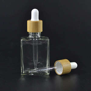 Botellas de Vidrio Esmerilado Transparente para Aceites Esenciales con Gotero, 30 ml - Product Image 1