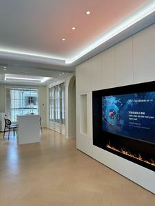 Chimenea de decoración LED moderna con llama de control remoto, tira de luz de decoración eléctrica para interiores y exteriores - Product Image 3