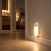 Lampe de nuit LED moderne pour salon Kerui Smart Home, avec capteur infrarouge, adhésive/magnétique, portable, rechargeable, petite lampe à capteur