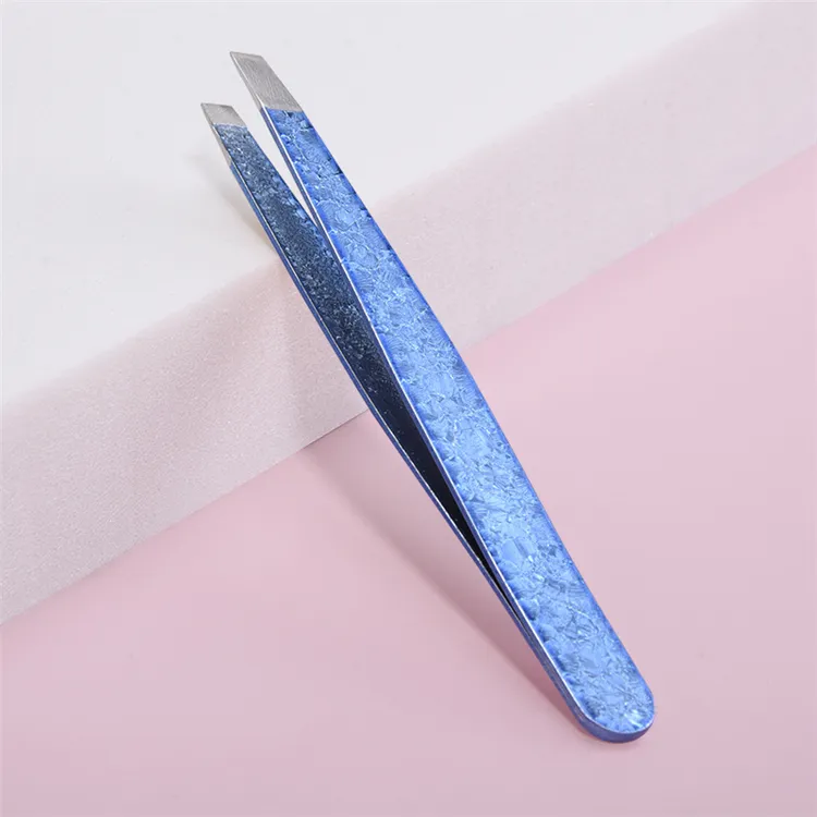 Wholesale best hair slanted tweezers for plucking hair