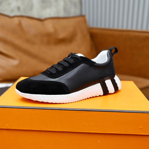 Premium Spliced Panel Men's Understated Luxury Minimalist Sneakers Premium Mixed Suede Leather Upper All-Day Ergonomic Foot - Product Image 1