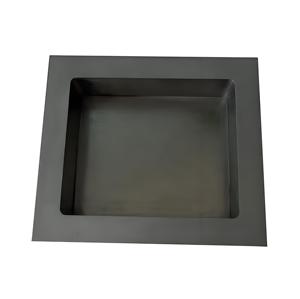 Boîte en <span class=keywords><strong>graphite</strong></span> haute densité personnalisée en usine pour la fusion des métaux