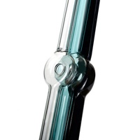 Paille en verre créative résistante à la chaleur, paille artistique en verre borosilicate coloré, paille droite ou courbée pour jus et lait