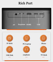 Projecteurs H10 Android 10 2/16 Go, projecteurs Bluetooth 5.0, mini projecteur portable sans fil 1080P HD WIFI6, Smart Android 11, projecteur LED pour cinéma maison