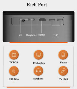 Proyectores H10 Android 10 2/16GB, Proyectores Portátiles Inalámbricos para el Hogar, Mini Proyector Inteligente Android 11 con Bluetooth 5.0, WIFI6, 1080P HD, LED - Product Image 4