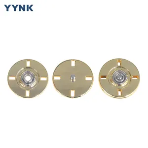 15mm 17mm 19mm 21mm 23mm 25mm Metal Zinc Alloy Press Button Round Sewing Invisible Snap Button