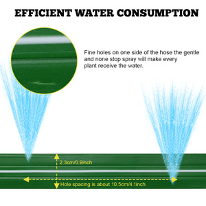 Mangueira de Irrigação Vertak de 50 pés com Três Tubos para Jardim e Fazenda, Mangueira de Irrigação com Conexões de Latão - Product Image 4