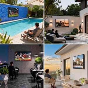 ทีวีกลางแจ้ง 4K UHD ขนาด 55 นิ้ว/65 นิ้ว พร้อม <span class=keywords><strong>LG</strong></span> <span class=keywords><strong>WebOS</strong></span>, กันน้ำ IP65 ความสว่าง 1000nits สำหรับใช้ในบาร์ คาเฟ่ และสวนในบ้าน มีสินค้าในสหรัฐอเมริกา - Product Image 6