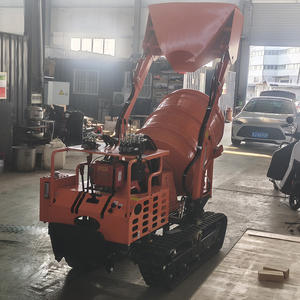 Mini Bétonnière sur Chenilles 1100L Portable avec <span class=keywords><strong>Pelle</strong></span> Autochargeuse pour Petits Chantiers de Construction - Product Image 5