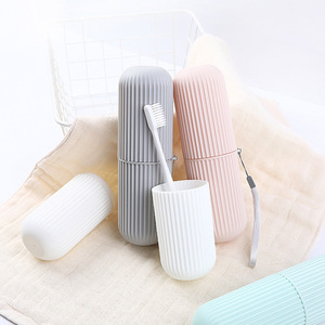 Guo Lin Travel <b>Toothbrush</b> Cup Portable Foldable With Lid For Adults Multi Functional <b>Toothbrush</b> <b>Holder</b> And Mouthwash Set - Product Image 4