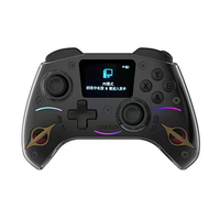 Control de Juego Inalámbrico BT Personalizado de Fábrica para Switch, IOS, PC, P4 con Joystick con Sensor Hall y Pantalla LCD