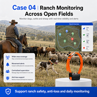 Traceur GPS 4G LTE 2G GSM WiFi Beidou LBS avec application Android, géolocalisation en temps réel, étanche IP68 pour la gestion des actifs extérieurs et des ranchs