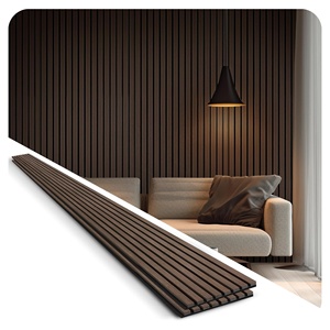 Panneaux acoustiques en bois Akupanel en placage <span class=keywords><strong>de</strong></span> noyer foncé MDF à lattes Panneaux muraux en bois pour salle <span class=keywords><strong>de</strong></span> théâtre <span class=keywords><strong>Studio</strong></span> - Product Image 1