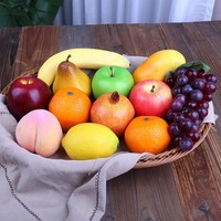 Model Buah-buahan dari Busa EVA Ultra-realistis Berkualitas Tinggi dan Tahan Lama; Alat Peraga Buah Palsu: Pisang, Anggur, Apel, Buah Bintang, Delima, Pir