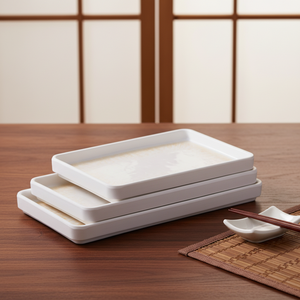 أطباق عشاء مستطيلة من الميلامين مقاس 8.7 بوصة بتصميم جديد وطباعة مميزة بسعر المصنع المباشر - Product Image 2