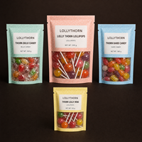 Sachets personnalisés imprimés avec pelliculage doux au toucher pour noix, fruits secs et pop-corn