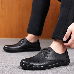 Chaussures en cuir de style nouveau - chaussures habillées formelles pour hommes, bout pointu, respirantes et confortables, chaussures décontractées - Product Image 4