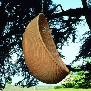 Chaise suspendue en rotin pour adulte Swingasan Cocoon Macrame Swing Osier Used Egg - Product Image 1