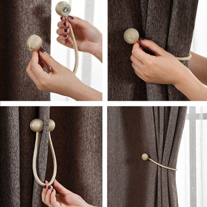 Attaches de <span class=keywords><strong>rideaux</strong></span> magnétiques puissants pour la maison et le bureau – Supports décoratifs pour draperies et tentures - Product Image 3