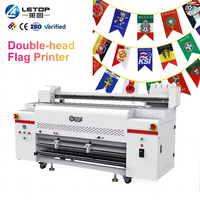Imprimante numérique grand format à jet d'encre couleur LETOP 1.3M I3200 I1600 à double tête, traceur de sublimation, machine d'impression de drapeaux