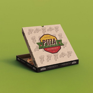 Cheap Brown White Corrugated Cardboard 35 cm 12 inch Pizza Boxes Wholesale Pizza Box Supplier Custom Pizza Paper Boxes