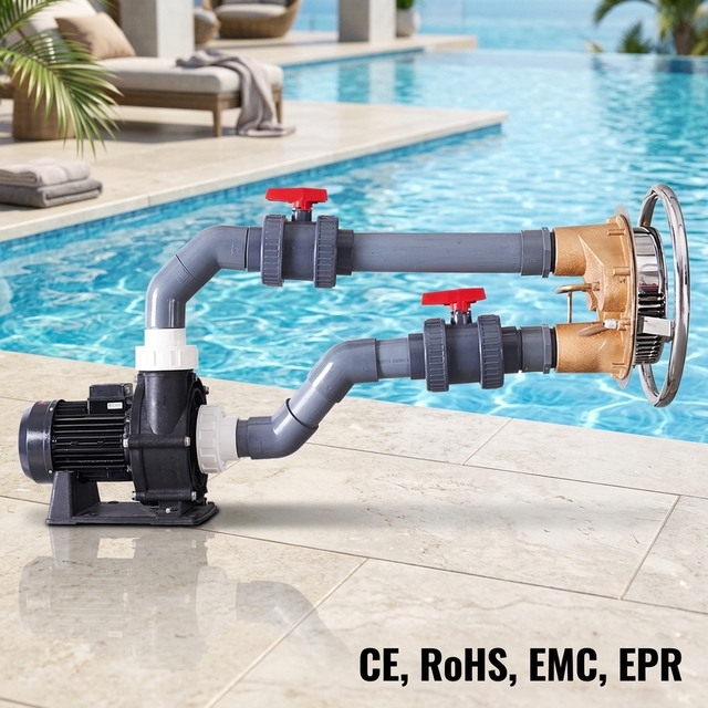 Stainless Steel Swim Training Jet High Efficiency Pool Counter Current System 5.5HP Powerful Endless Pool Machine
