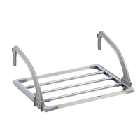 Nouveau design support de porte-serviettes en plastique sur pied support support pliant en acier inoxydable radiateur sèche-serviettes