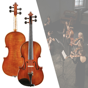 Violon de concert Antonio Stradivari 1715, copie 4/4, bois européens, fabrication artisanale, avec archet en bois d'Ipé et étui de transport - Product Image 2