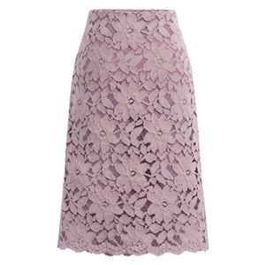 Falda Lápiz Elegante <span class=keywords><strong>de</strong></span> Talla Grande para Mujer, Falda Larga <span class=keywords><strong>de</strong></span> Encaje <span class=keywords><strong>de</strong></span> Color Sólido para Oficina - Product Image 2