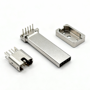 Servicio de Fundición a Presión Personalizado, Carcasa de Conector de Alta Velocidad, Fundición a Presión de Aluminio, Puerto USB Tipo C, Conector de Aleación de Zinc - Product Image 2