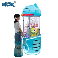 Centre de divertissement familial Machine de jeu d'arcade à pièces Poupée en peluche Machine à griffes Grue Mini Clip Machine