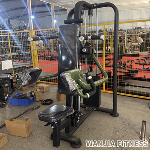 Équipement de musculation haut de gamme <span class=keywords><strong>pour</strong></span> salle de sport : Appareil combiné à charges guidées <span class=keywords><strong>pour</strong></span> soulevé latéral et pressé d'épaules - Product Image 4