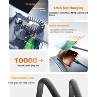 Kabel Data TPE Tipe-C Pengisian Cepat 120W 3A JY BJC-0088 untuk Ponsel iPhone, Penggunaan Lintas Negara