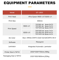 Impresora UV DTF de rollo a rollo Xp600 de 60 cm con lámina de transferencia en frío de oro y plata, plotter para impresión de huevos, laminación todo en uno