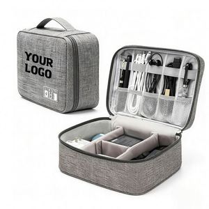 YS71 Custom Travel Gadget Organizer Electronics Accessories Promotional Gift Charger <b>USB</b> Wire Storage Tote Case - Product Image 1