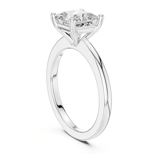 Superbe Bague Solitaire Princesse Classique avec Diamant de Laboratoire et Halo, 1,5 Carat, Certifié IGI, en Argent Sterling 925, pour Mariage et Fêtes - Product Image 5