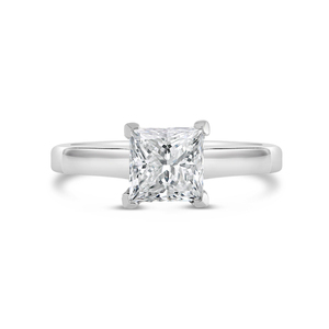 แหวนหมั้นเพชรทรงปรินเซสคัท แบบ OEM/ODM สั่งทำได้ ทองคำแท้ 14K/18K/22K เพชรเพาะเลี้ยงในห้องปฏิบัติการ แหวนหรูหรา - Product Image 2