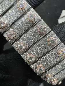 Reloj de Alta Gama con Moissanita VVS Hecha a Mano, Estilo Hip-Hop Brillante, Completamente Adornado con Diamantes, Reloj Mecánico Automático de Alta Calidad - Product Image 3