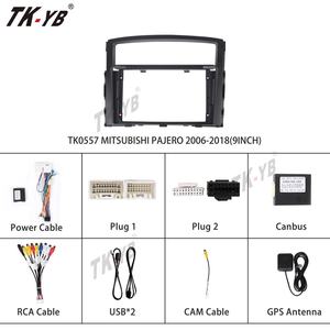 เฟรมวิทยุรถ TK-YB เครื่องเล่นดีวีดีในรถยนต์โครงรถแอนดรอยด์สำหรับมิตซูบิชิ2006<span class=keywords><strong>ปา</strong></span><span class=keywords><strong>เจ</strong></span>โร9" - Product Image 2